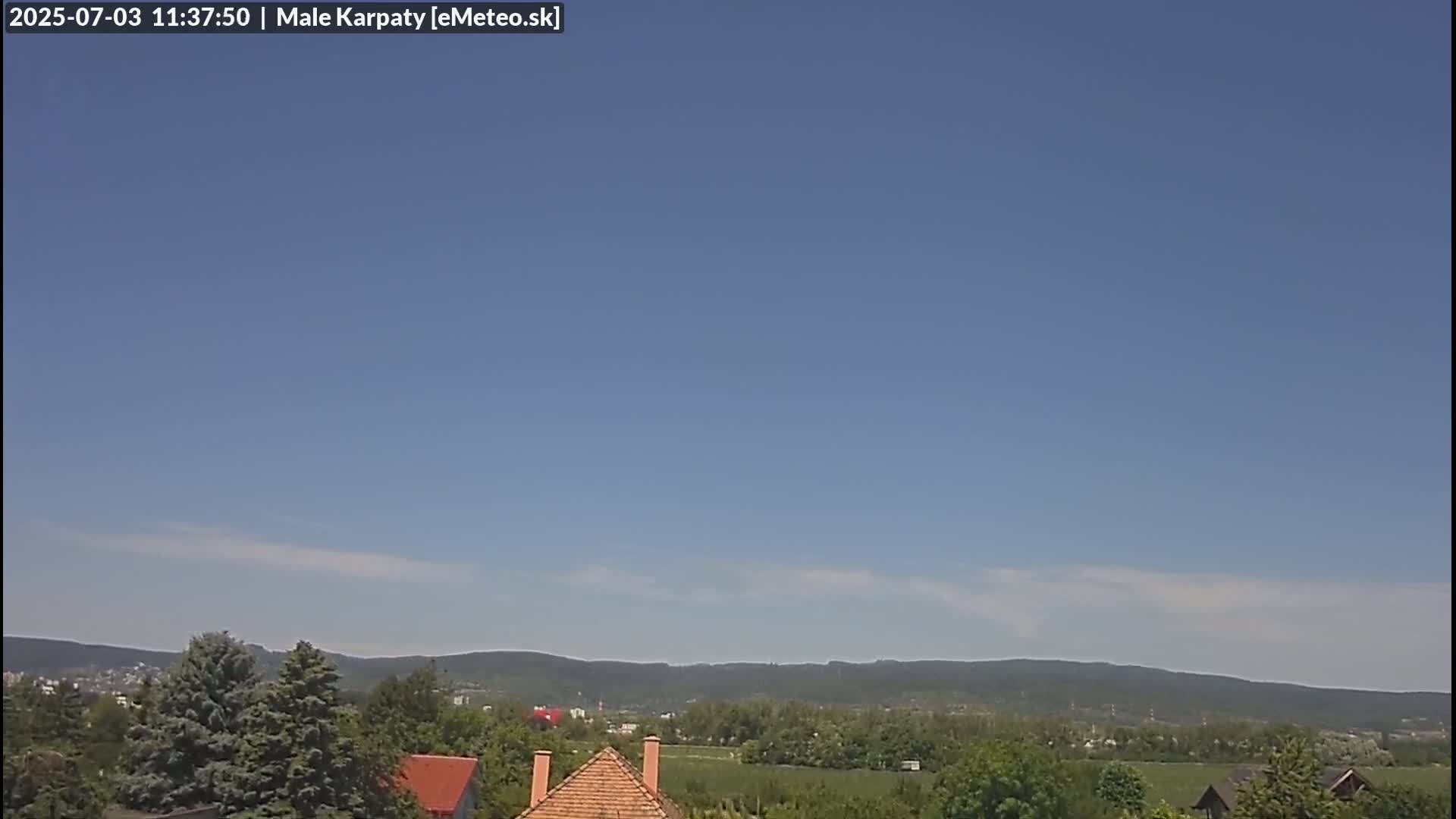 Bratislava , Little Carpathians (Malé Karpaty) View from Vajnory Live Cam -  Vajnory, Bratislava III, Bratislava, Slovakia