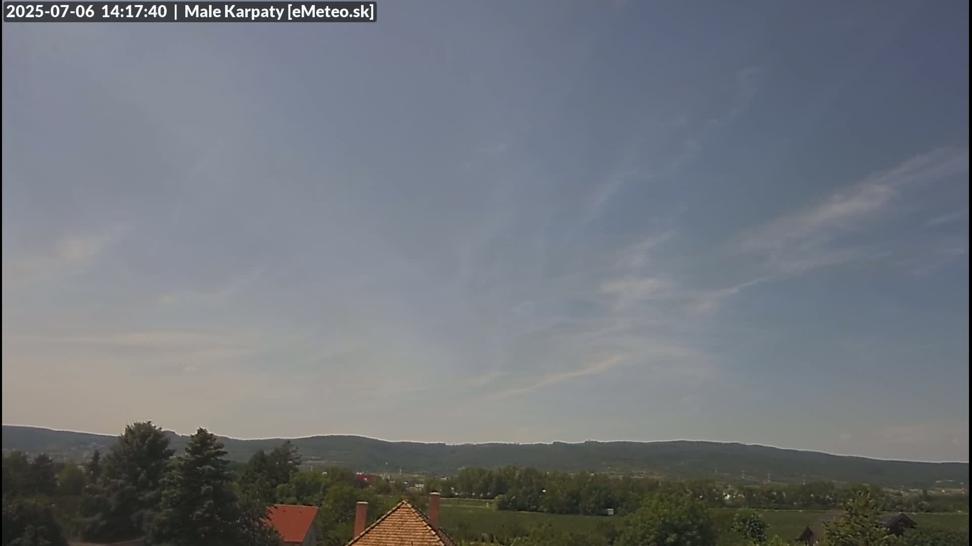 Bratislava , Little Carpathians (Malé Karpaty) View from Vajnory Live Cam -  Vajnory, Bratislava III, Bratislava, Slovakia