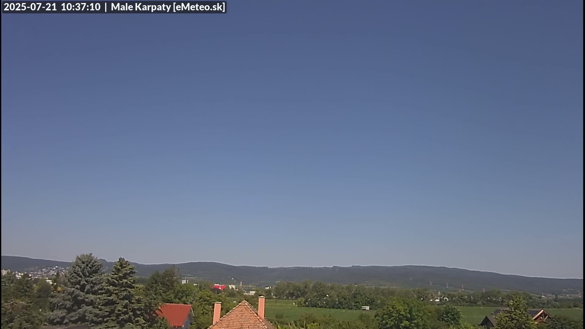 Bratislava , Little Carpathians (Malé Karpaty) View from Vajnory Live Cam -  Vajnory, Bratislava III, Bratislava, Slovakia
