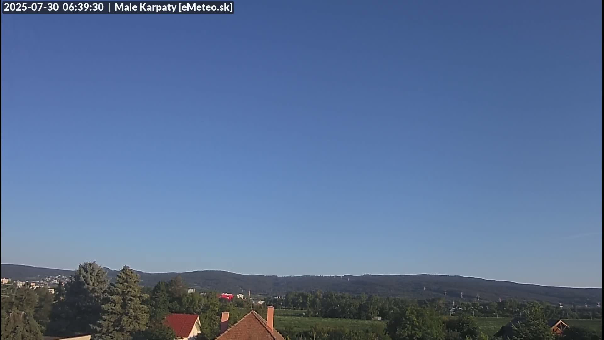 Bratislava , Little Carpathians (Malé Karpaty) View from Vajnory Live Cam -  Vajnory, Bratislava III, Bratislava, Slovakia