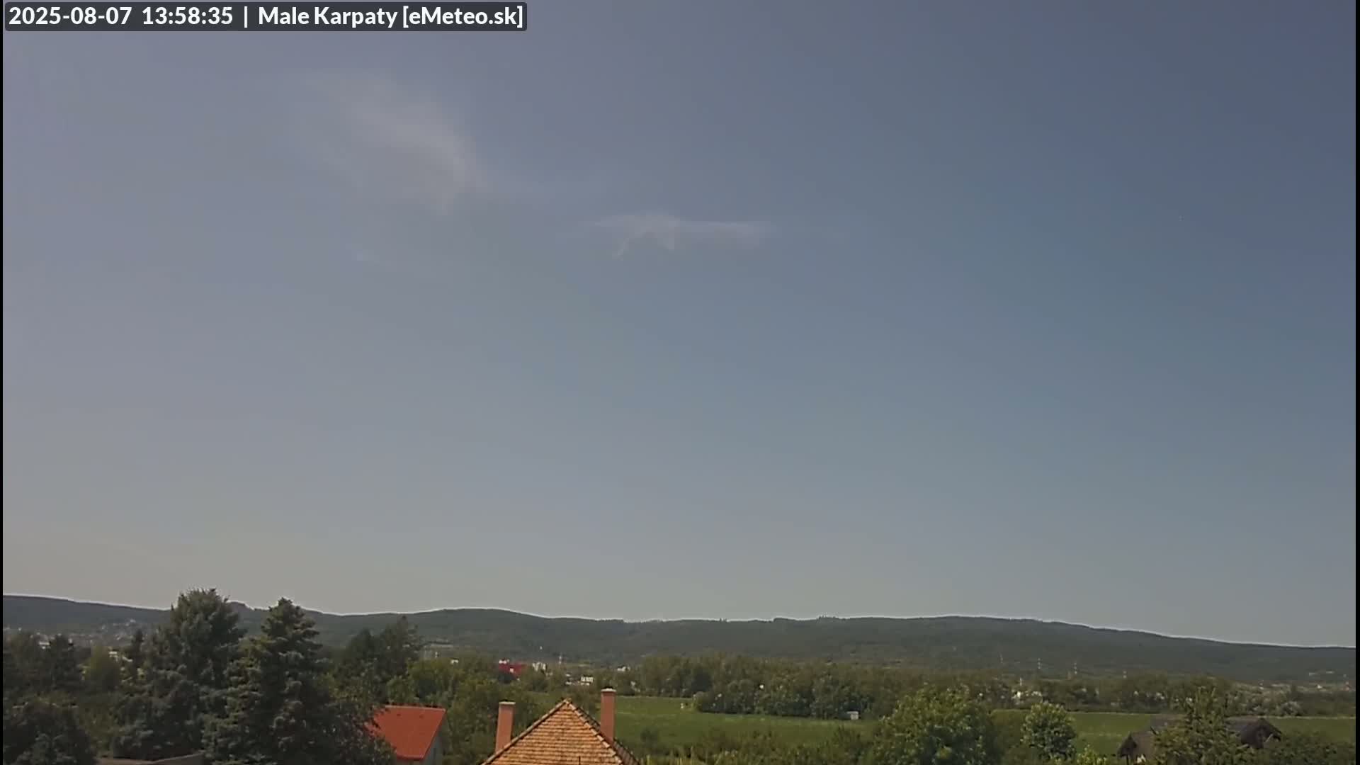 Bratislava , Little Carpathians (Malé Karpaty) View from Vajnory Live Cam -  Vajnory, Bratislava III, Bratislava, Slovakia