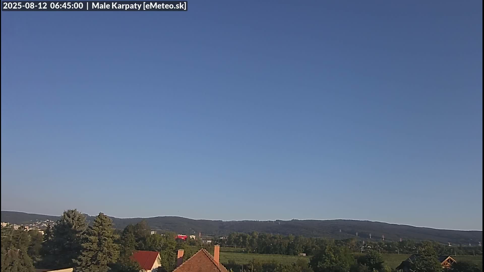 Bratislava , Little Carpathians (Malé Karpaty) View from Vajnory Live Cam -  Vajnory, Bratislava III, Bratislava, Slovakia