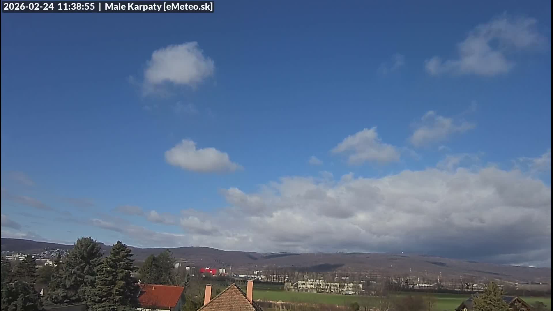 Bratislava , Little Carpathians (Malé Karpaty) View from Vajnory Live Cam -  Vajnory, Bratislava III, Bratislava, Slovakia