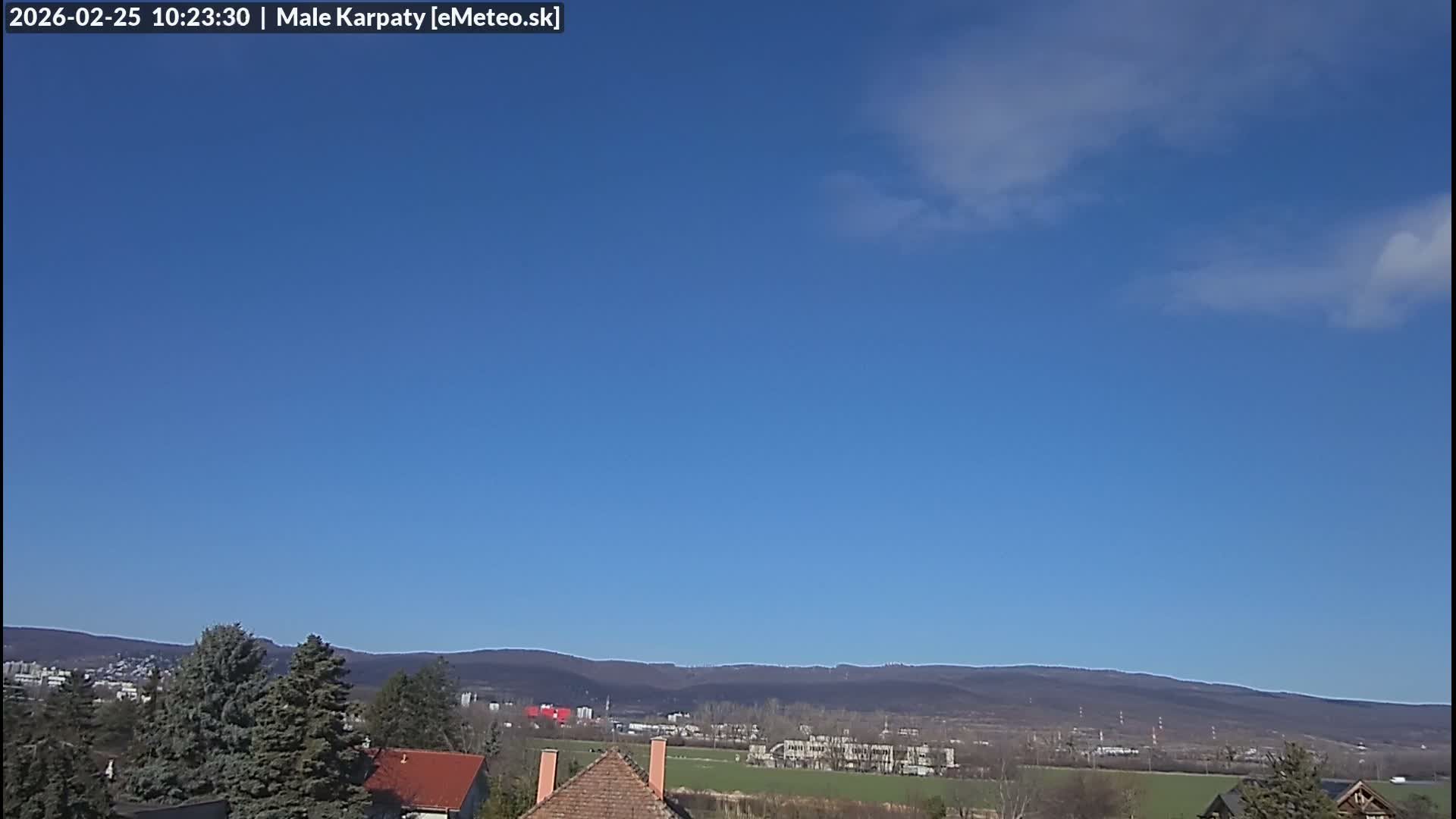 Bratislava , Little Carpathians (Malé Karpaty) View from Vajnory Live Cam -  Vajnory, Bratislava III, Bratislava, Slovakia
