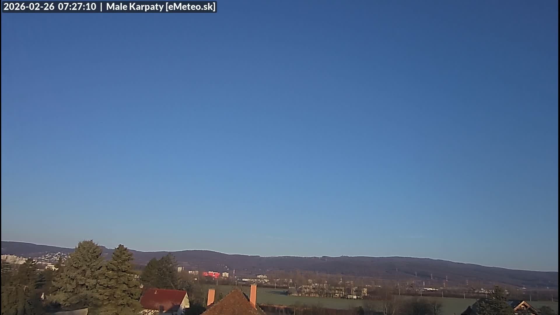Bratislava , Little Carpathians (Malé Karpaty) View from Vajnory Live Cam -  Vajnory, Bratislava III, Bratislava, Slovakia