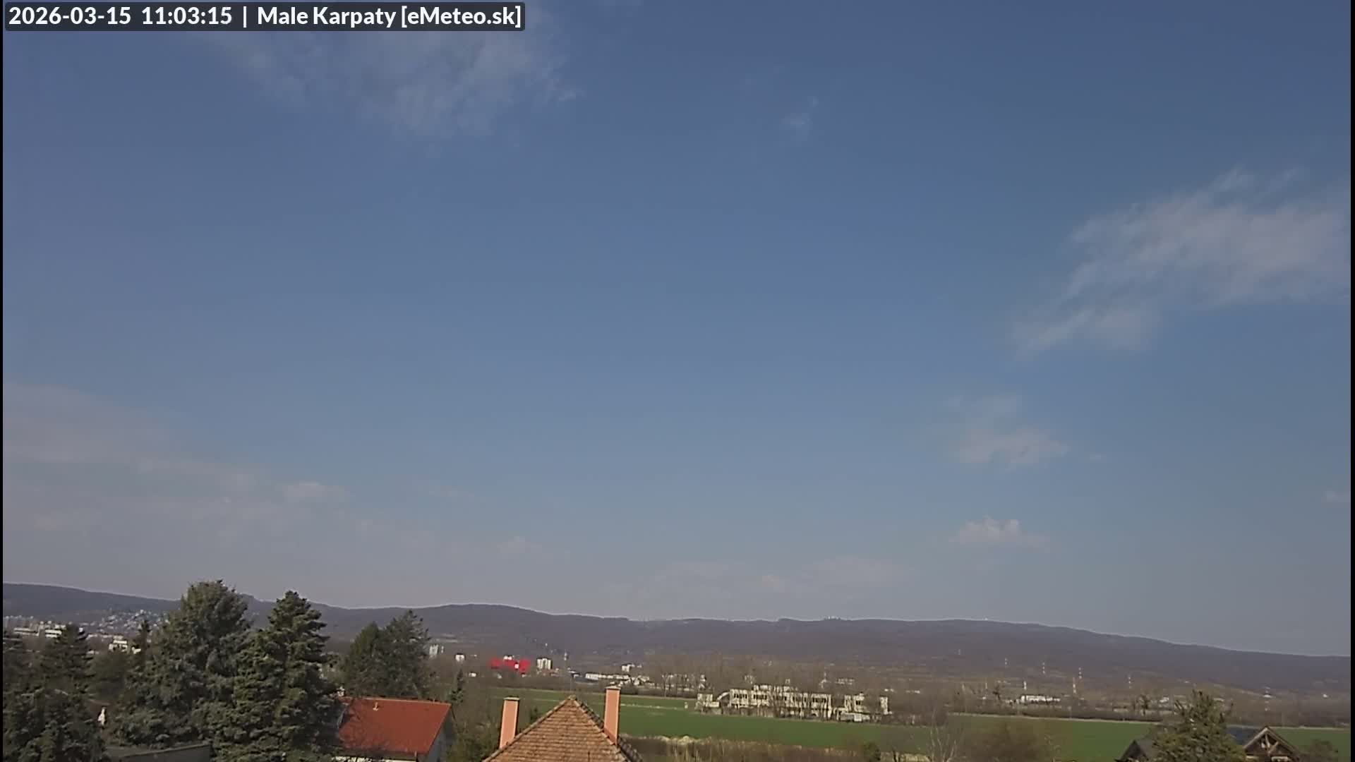 Bratislava , Little Carpathians (Malé Karpaty) View from Vajnory Live Cam -  Vajnory, Bratislava III, Bratislava, Slovakia