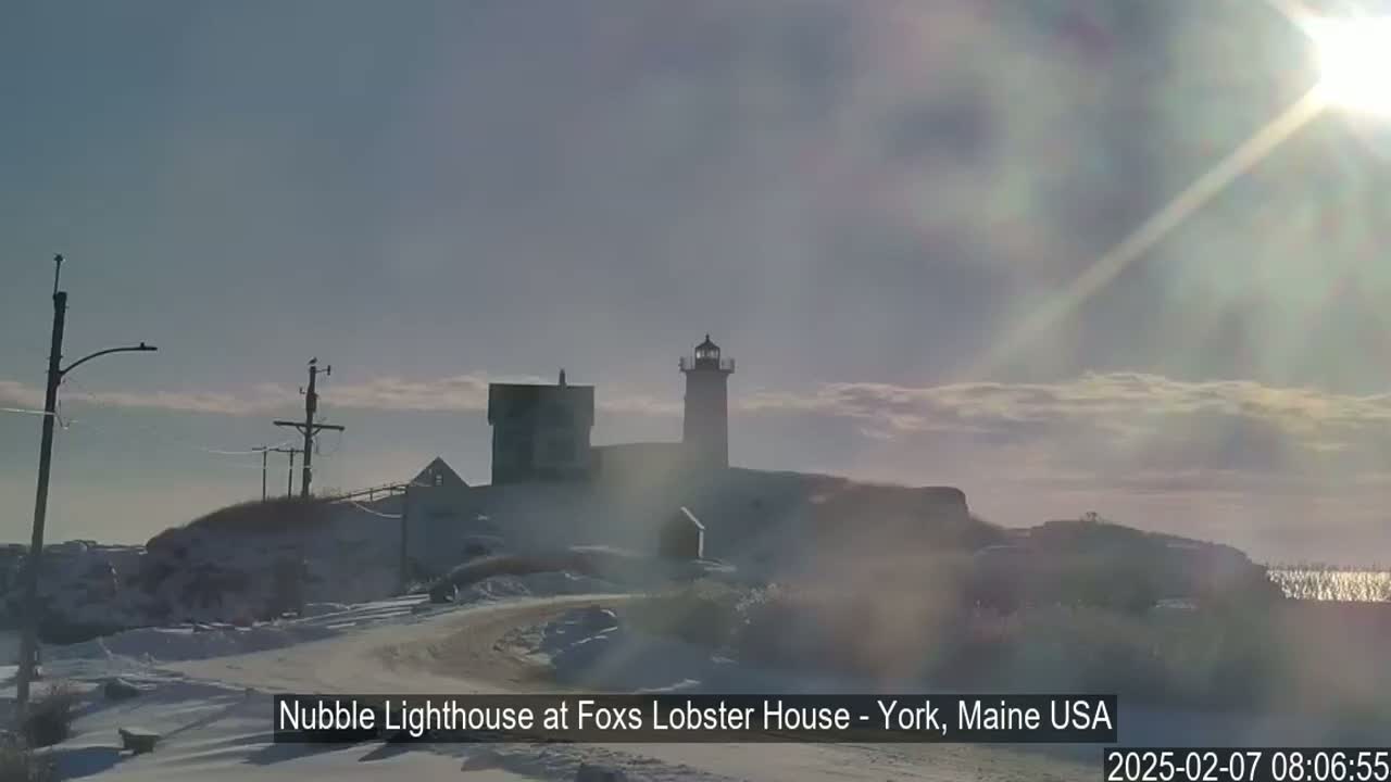 Nubble Lighthouse View Live Cam - York, Maine USA