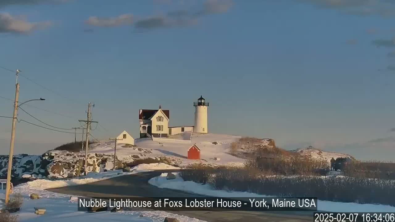 Nubble Lighthouse View Live Cam - York, Maine USA