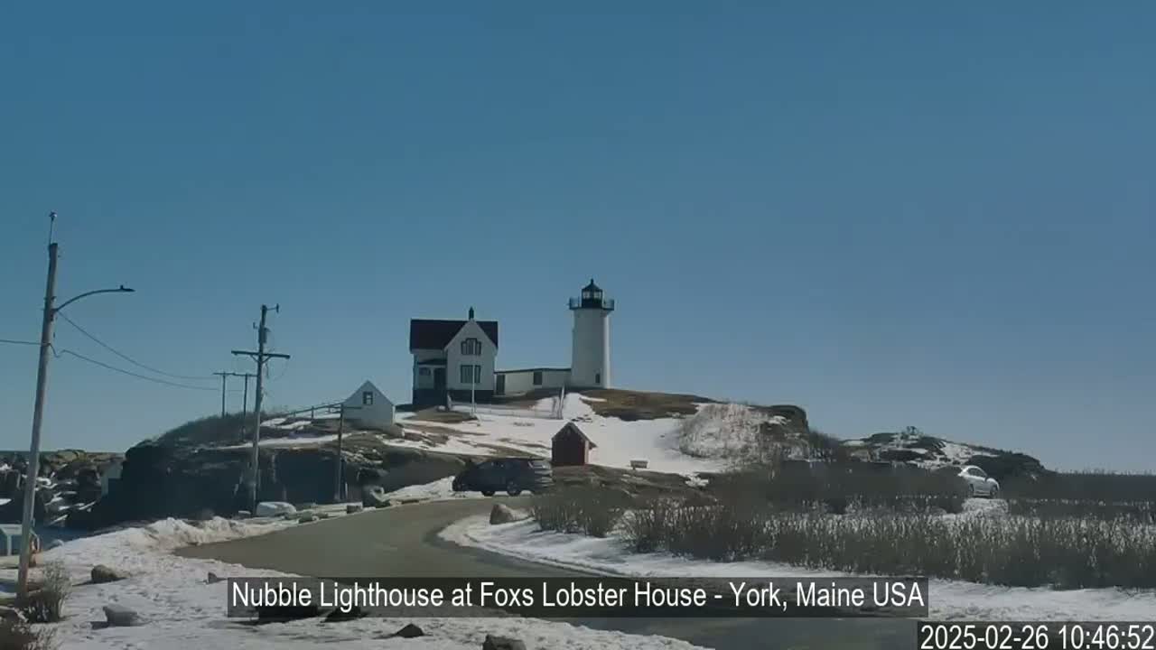 Nubble Lighthouse View Live Cam - York, Maine USA