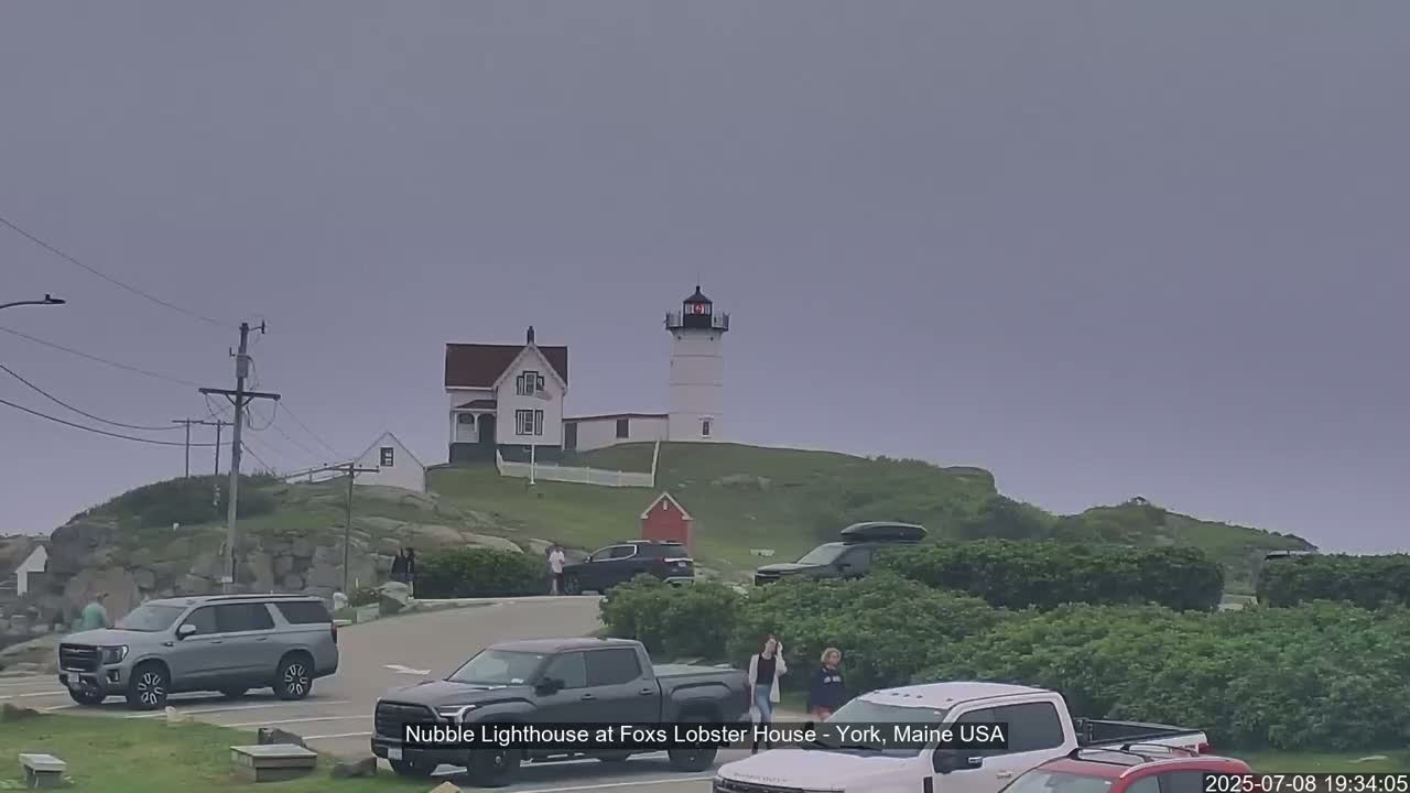 Nubble Lighthouse View Live Cam - York, Maine USA