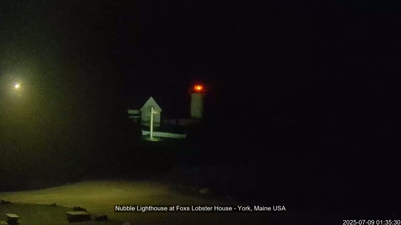 Nubble Lighthouse View Live Cam - York, Maine USA