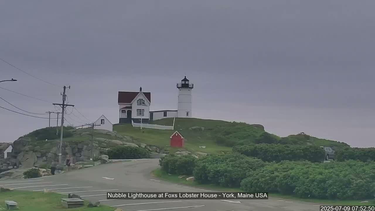 Nubble Lighthouse View Live Cam - York, Maine USA