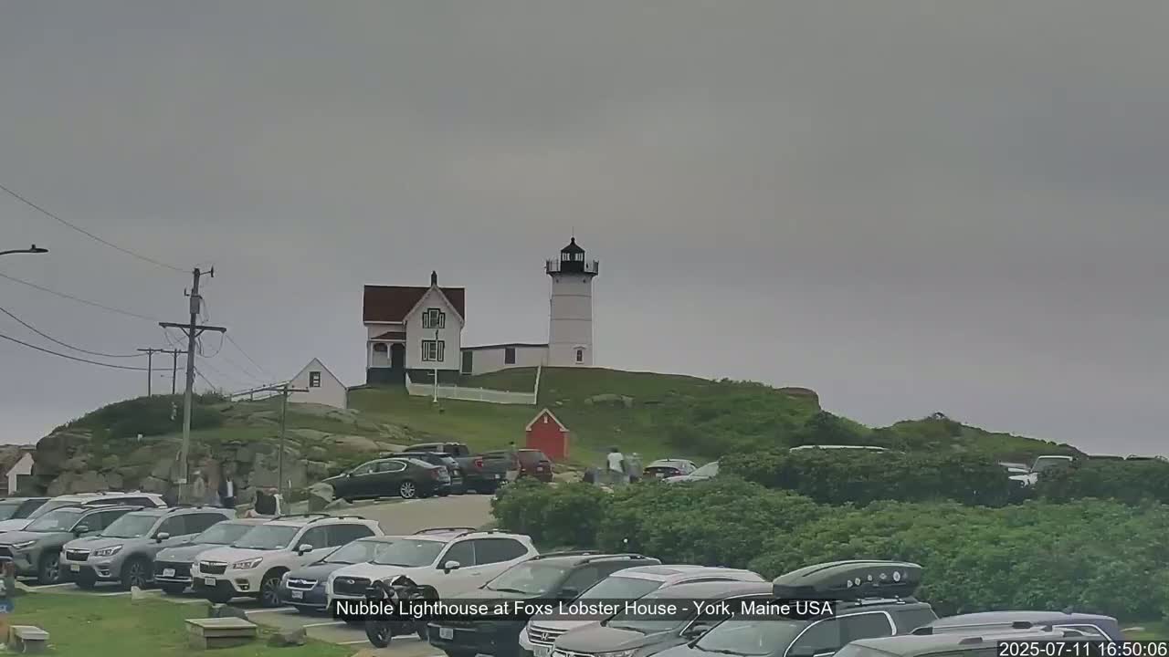Nubble Lighthouse View Live Cam - York, Maine USA