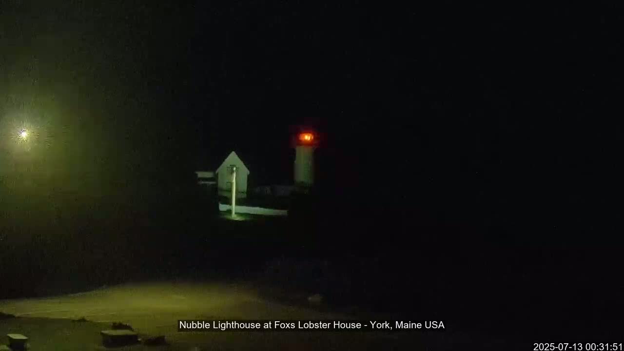 Nubble Lighthouse View Live Cam - York, Maine USA