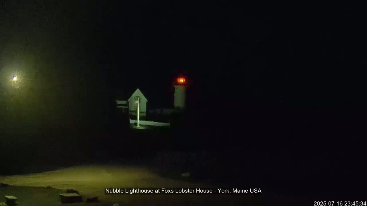 Nubble Lighthouse View Live Cam - York, Maine USA