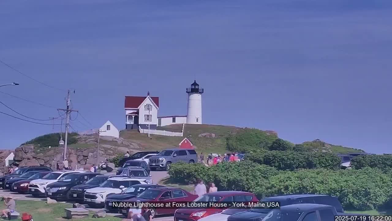 Nubble Lighthouse View Live Cam - York, Maine USA