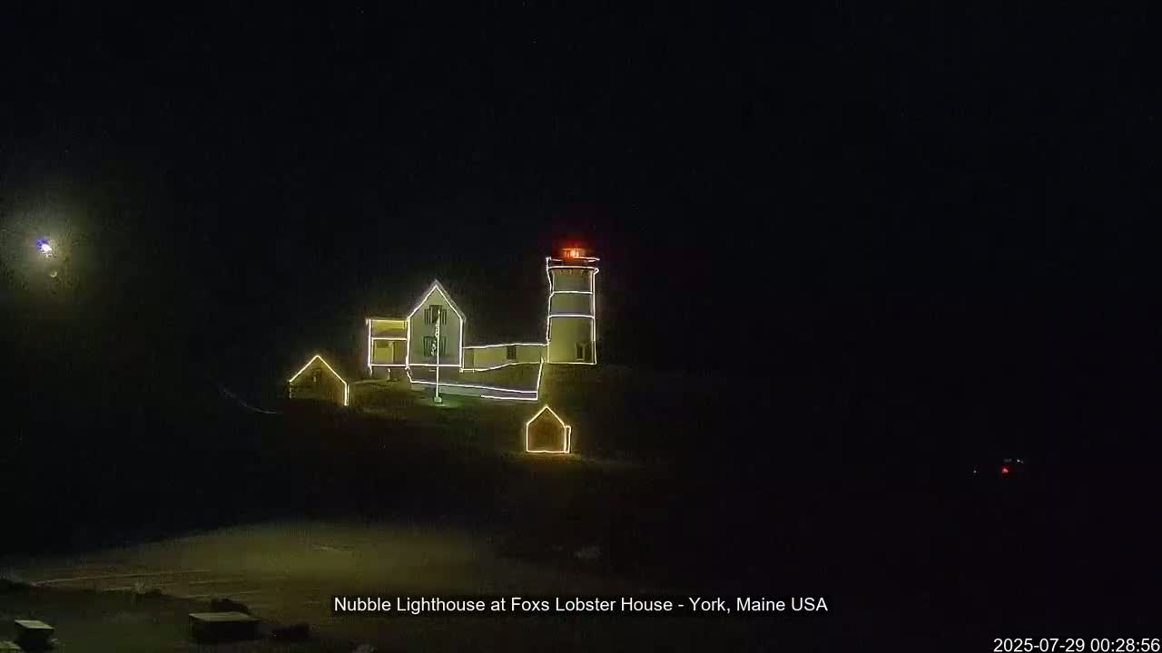 Nubble Lighthouse View Live Cam - York, Maine USA