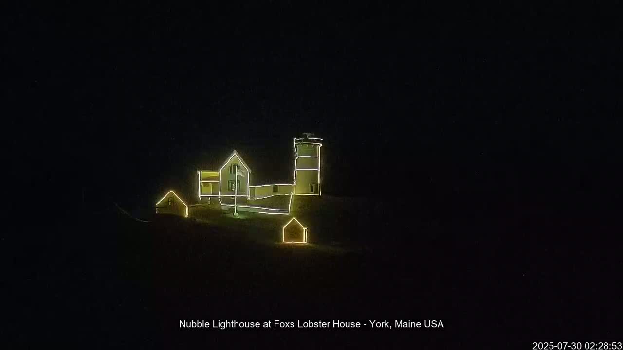 Nubble Lighthouse View Live Cam - York, Maine USA