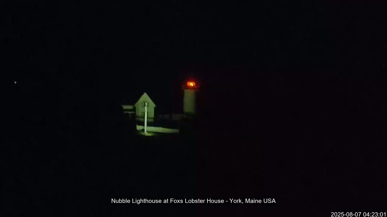 Nubble Lighthouse View Live Cam - York, Maine USA