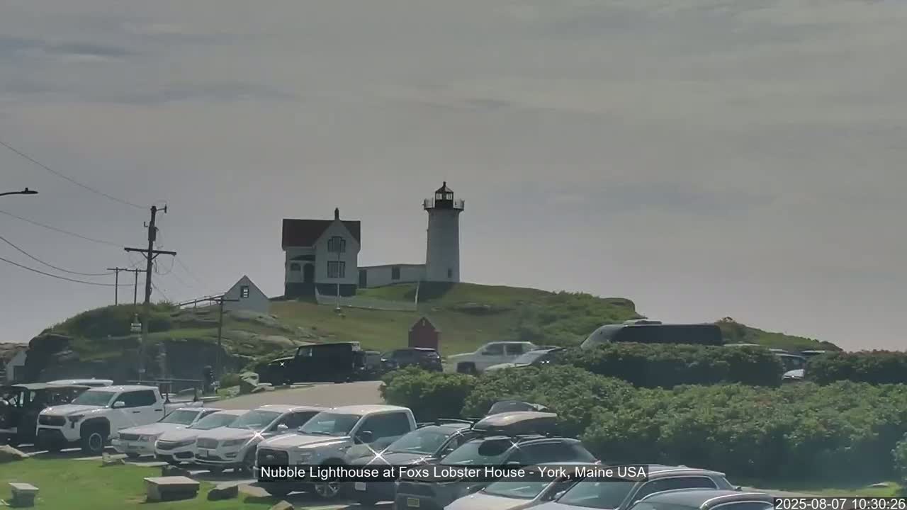 Nubble Lighthouse View Live Cam - York, Maine USA