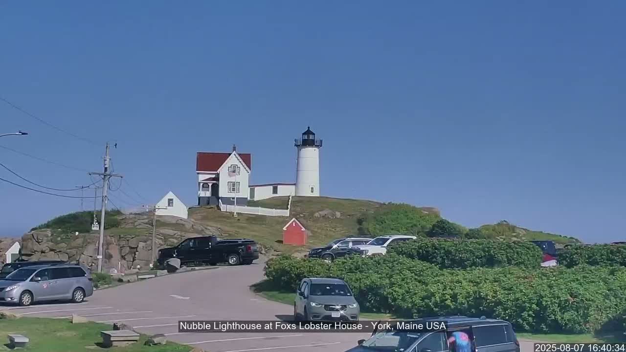Nubble Lighthouse View Live Cam - York, Maine USA