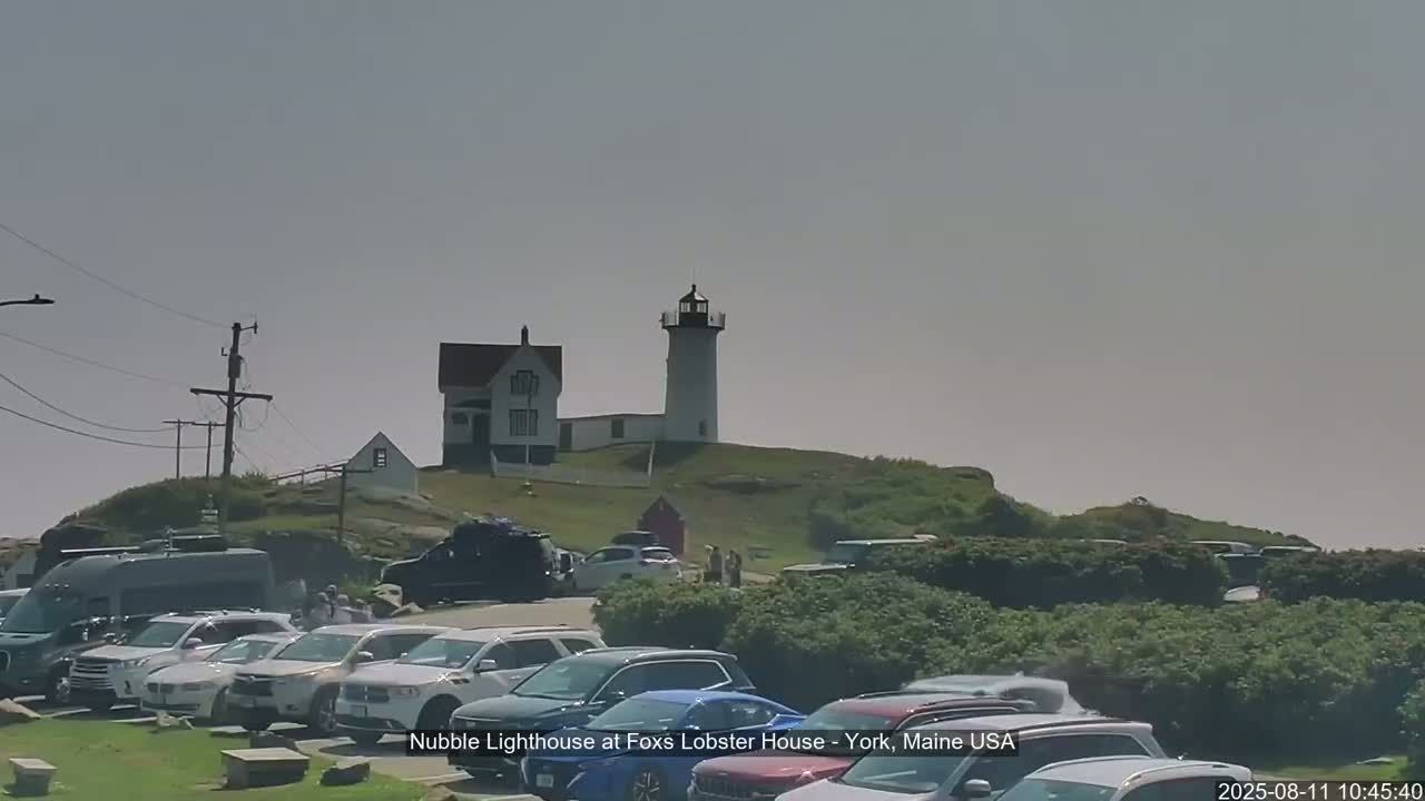 Nubble Lighthouse View Live Cam - York, Maine USA