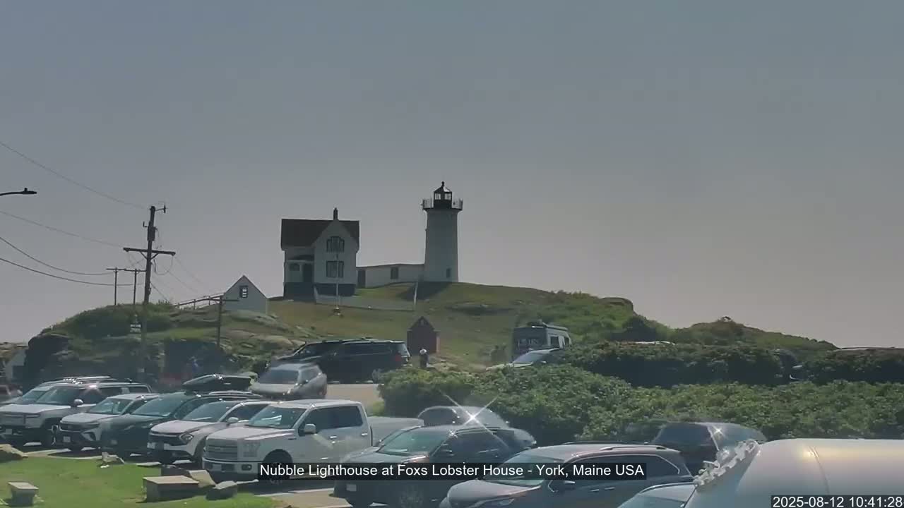 Nubble Lighthouse View Live Cam - York, Maine USA