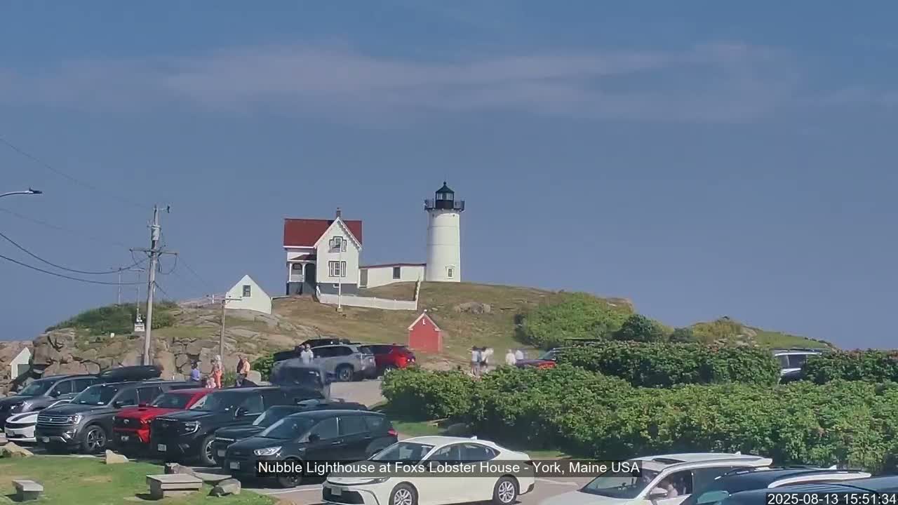 Nubble Lighthouse View Live Cam - York, Maine USA