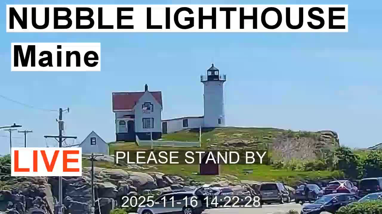 Nubble Lighthouse View Live Cam - York, Maine USA