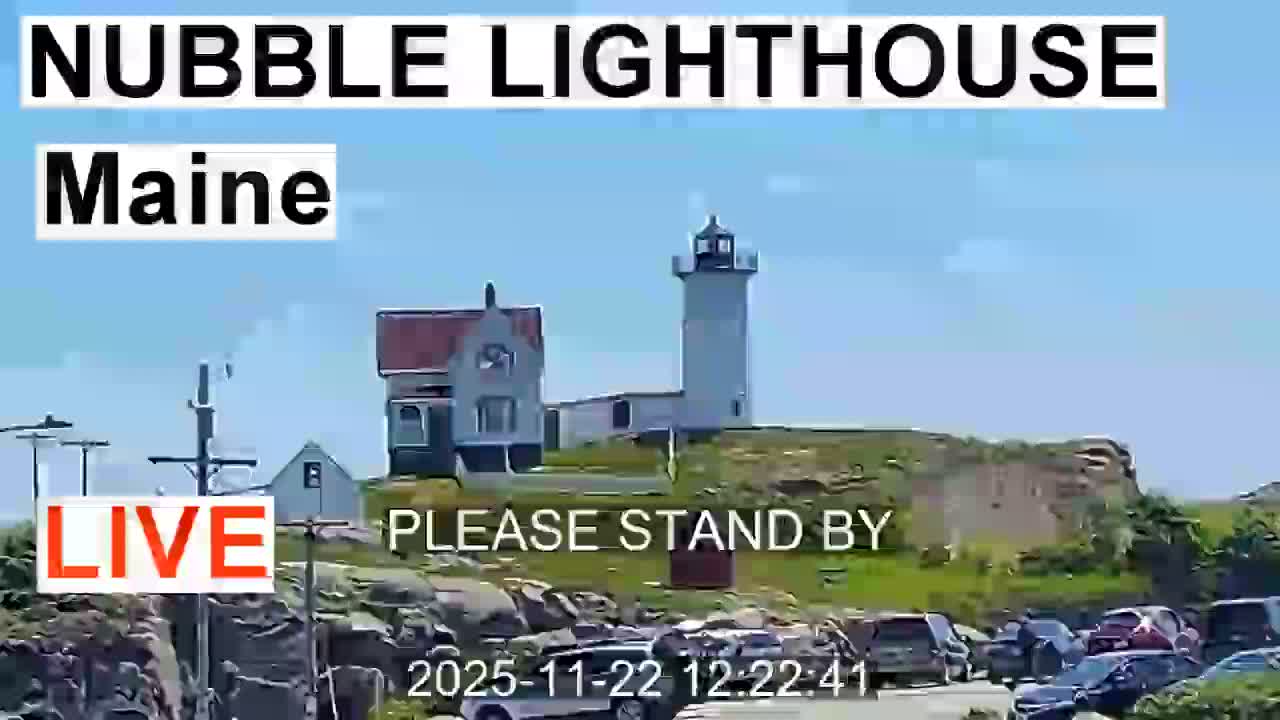 Nubble Lighthouse View Live Cam - York, Maine USA