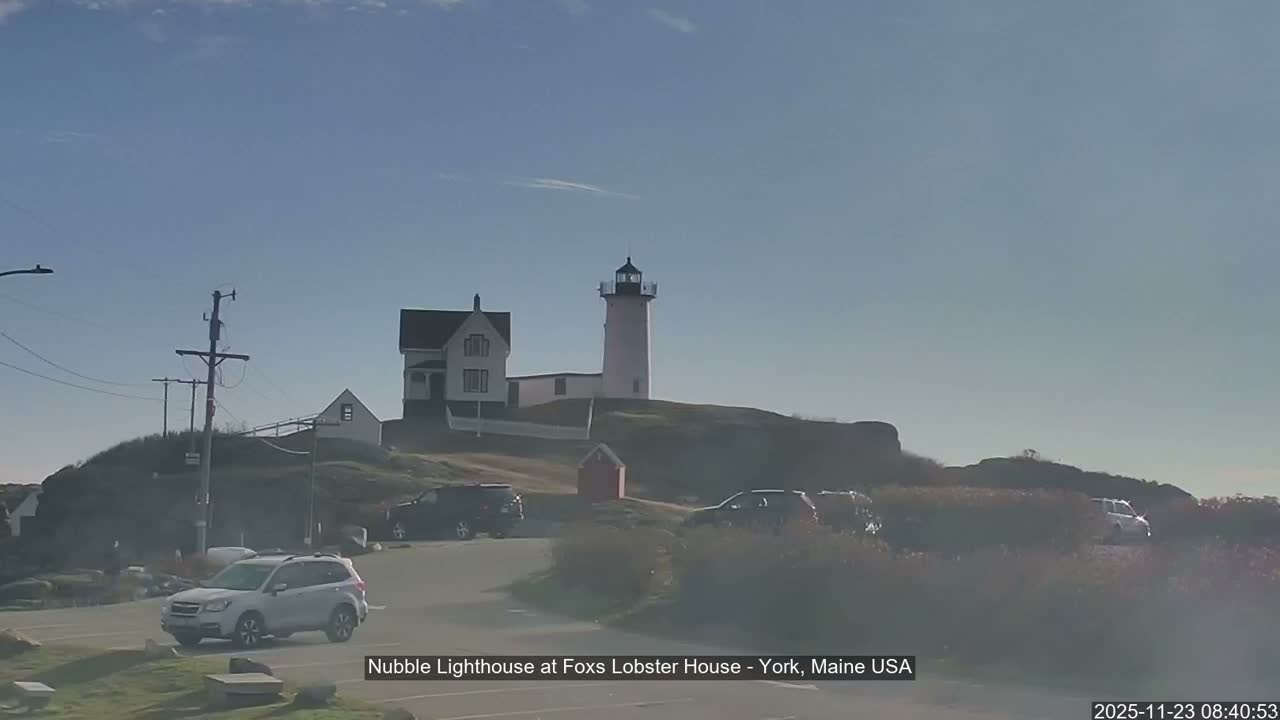 Nubble Lighthouse View Live Cam - York, Maine USA