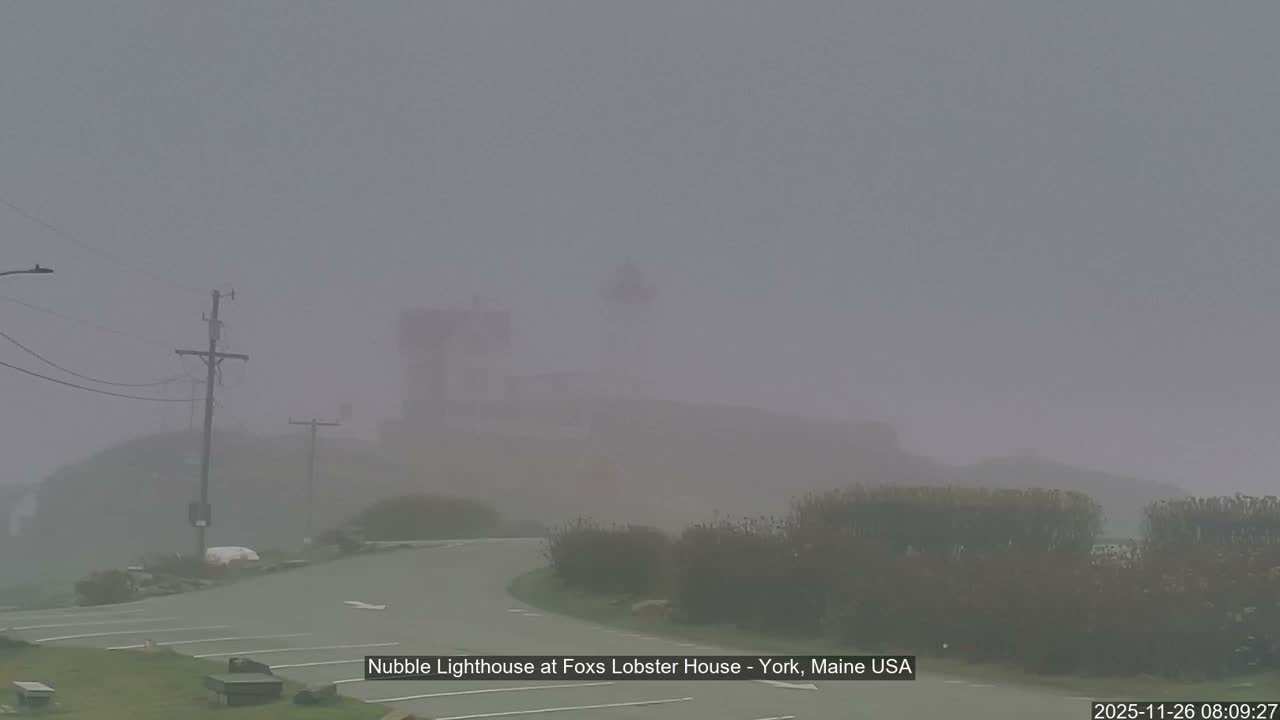 Nubble Lighthouse View Live Cam - York, Maine USA