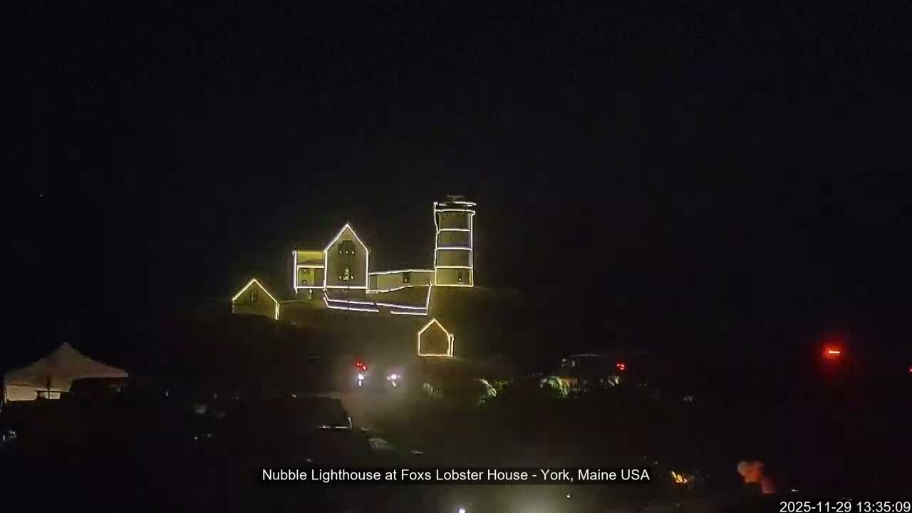 Nubble Lighthouse View Live Cam - York, Maine USA