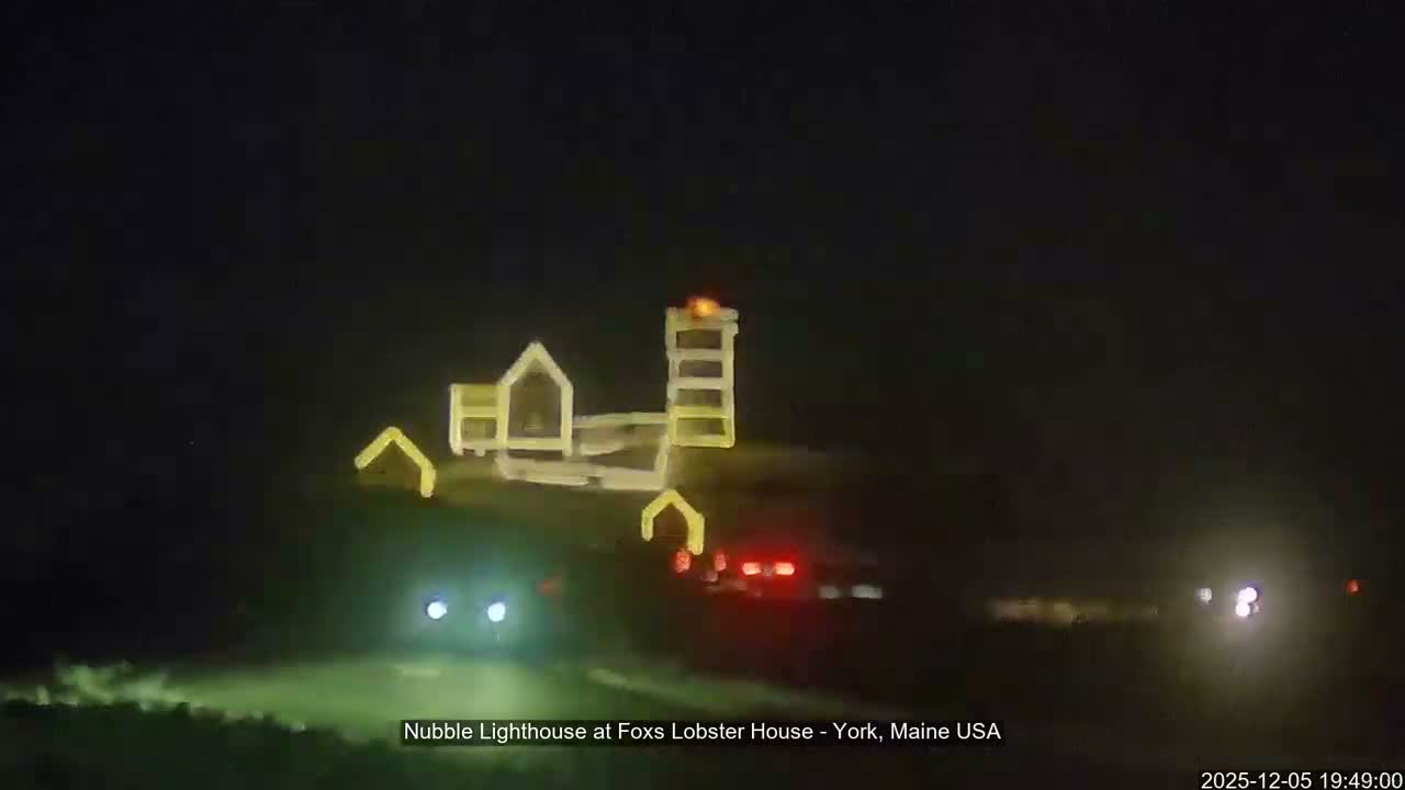 Nubble Lighthouse View Live Cam - York, Maine USA