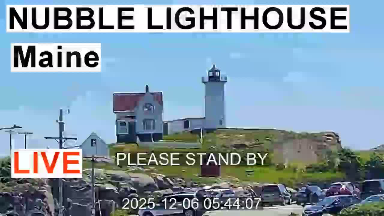 Nubble Lighthouse View Live Cam - York, Maine USA