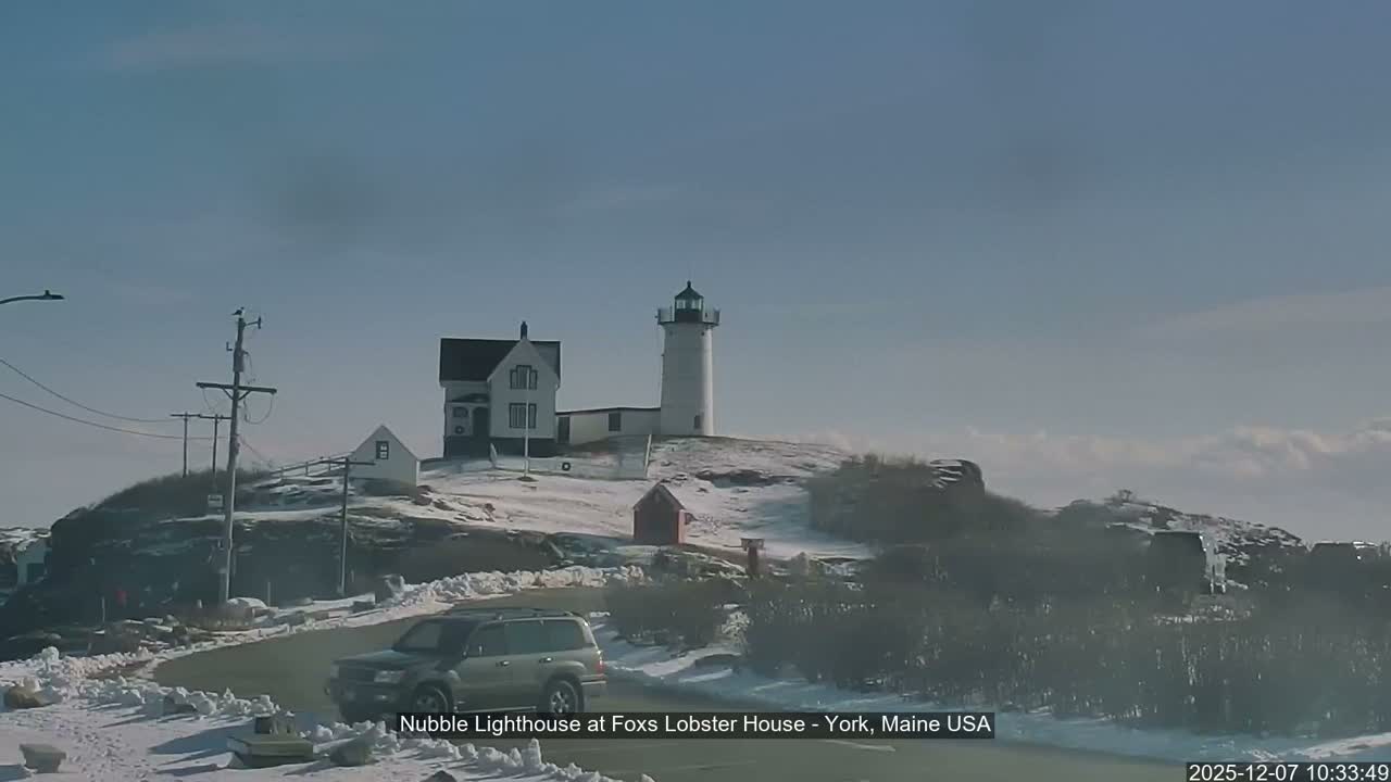 Nubble Lighthouse View Live Cam - York, Maine USA