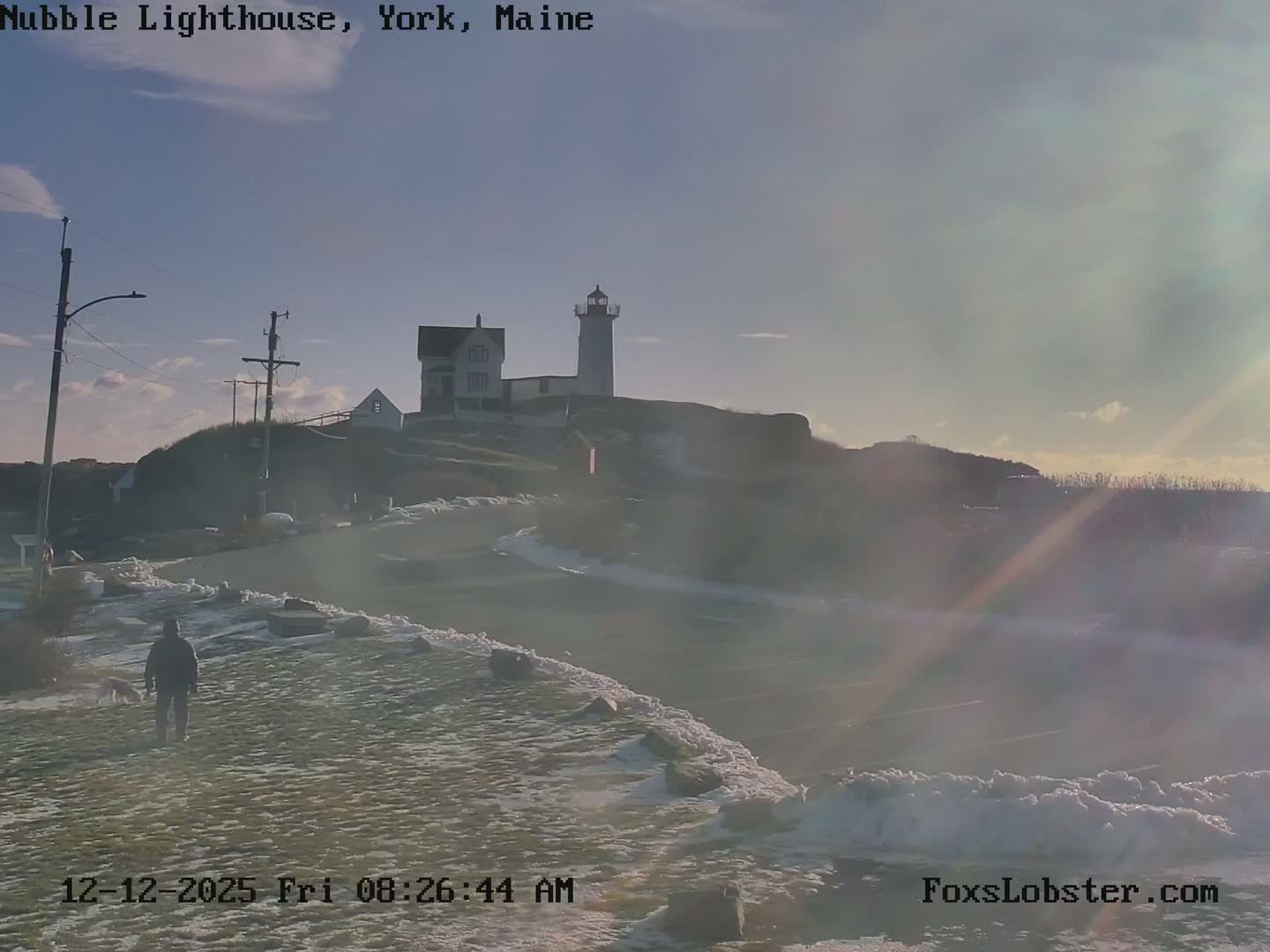 Nubble Lighthouse View Live Cam - York, Maine USA