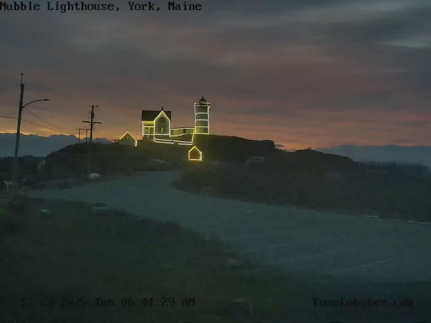 Nubble Lighthouse View Live Cam - York, Maine USA