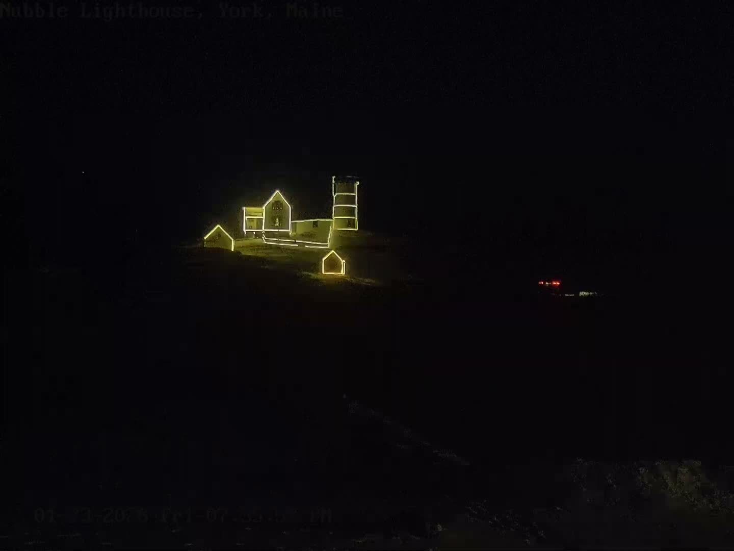 Nubble Lighthouse View Live Cam - York, Maine USA