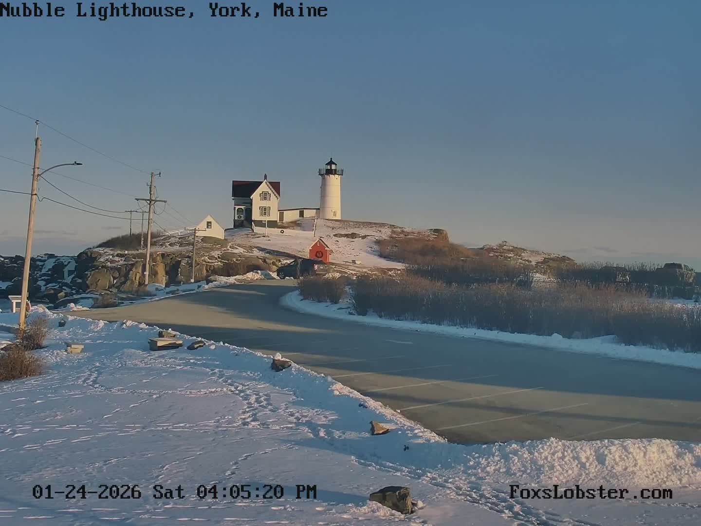Nubble Lighthouse View Live Cam - York, Maine USA