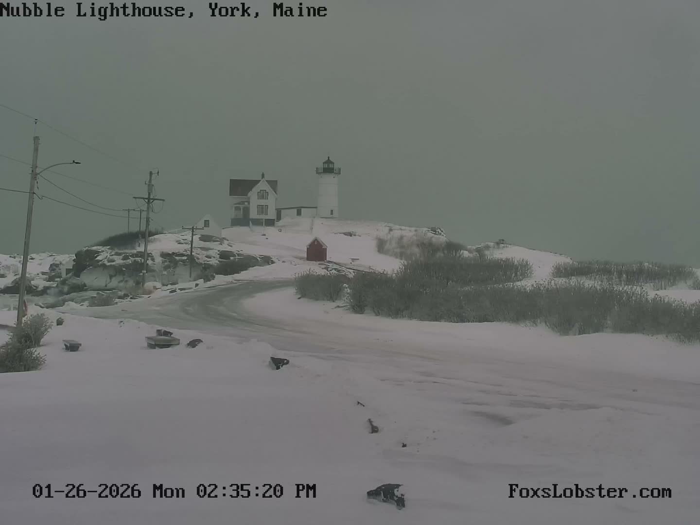 Nubble Lighthouse View Live Cam - York, Maine USA