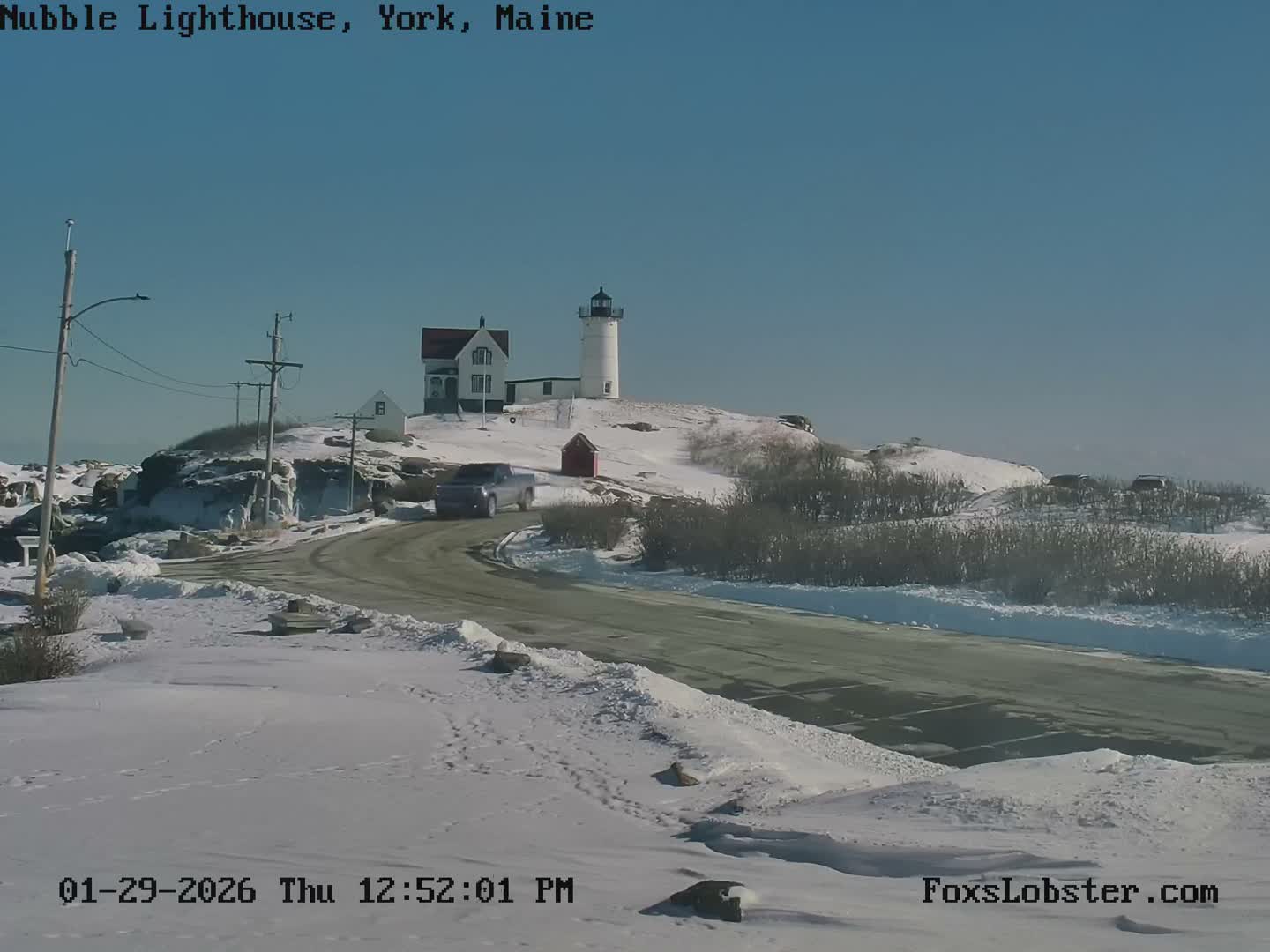 Nubble Lighthouse View Live Cam - York, Maine USA