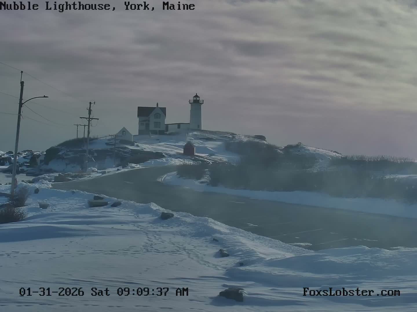 Nubble Lighthouse View Live Cam - York, Maine USA