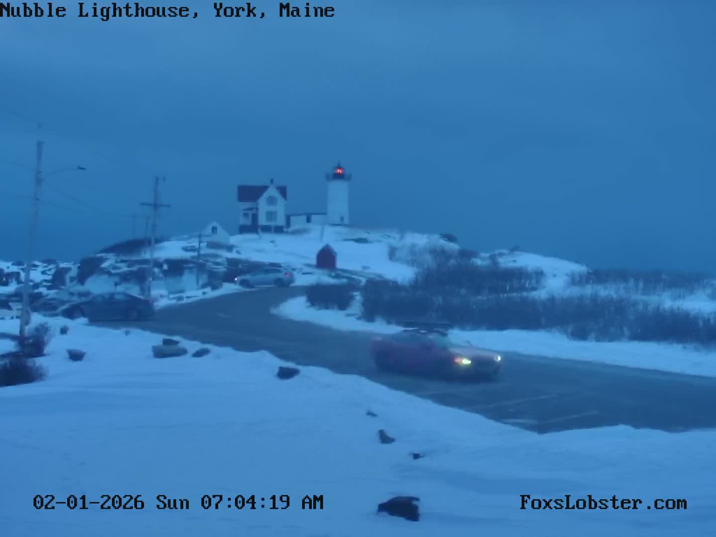 Nubble Lighthouse View Live Cam - York, Maine USA