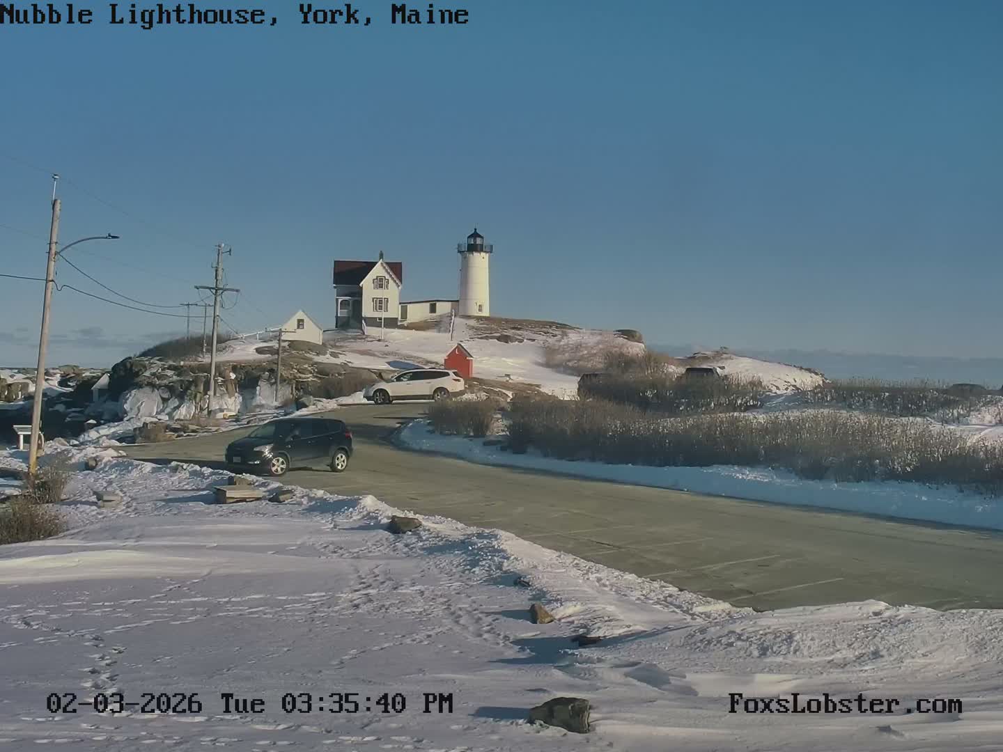 Nubble Lighthouse View Live Cam - York, Maine USA