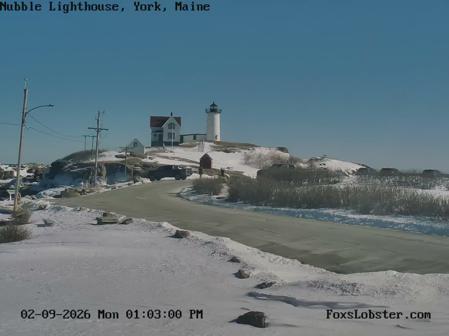 Nubble Lighthouse View Live Cam - York, Maine USA