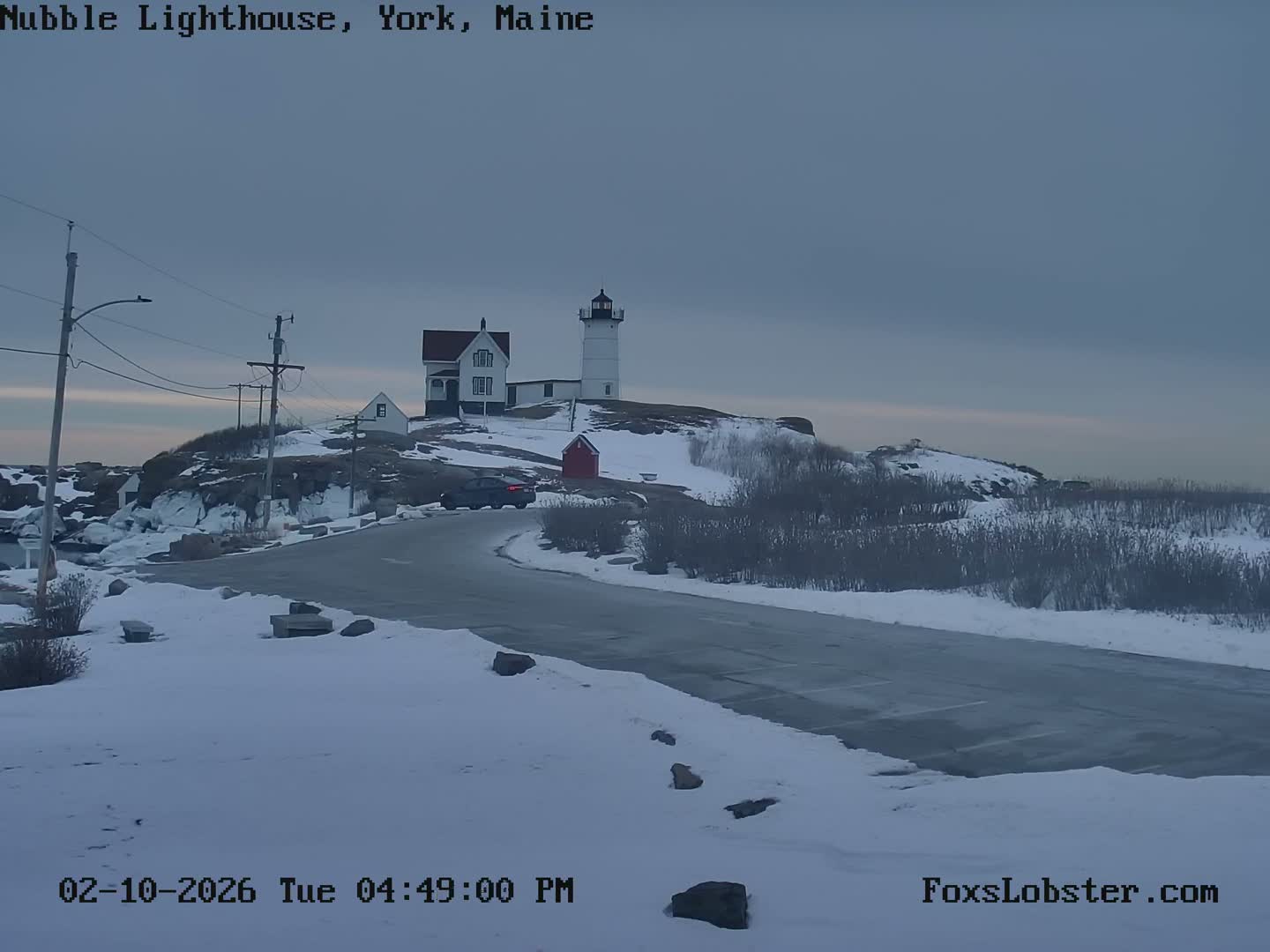 Nubble Lighthouse View Live Cam - York, Maine USA