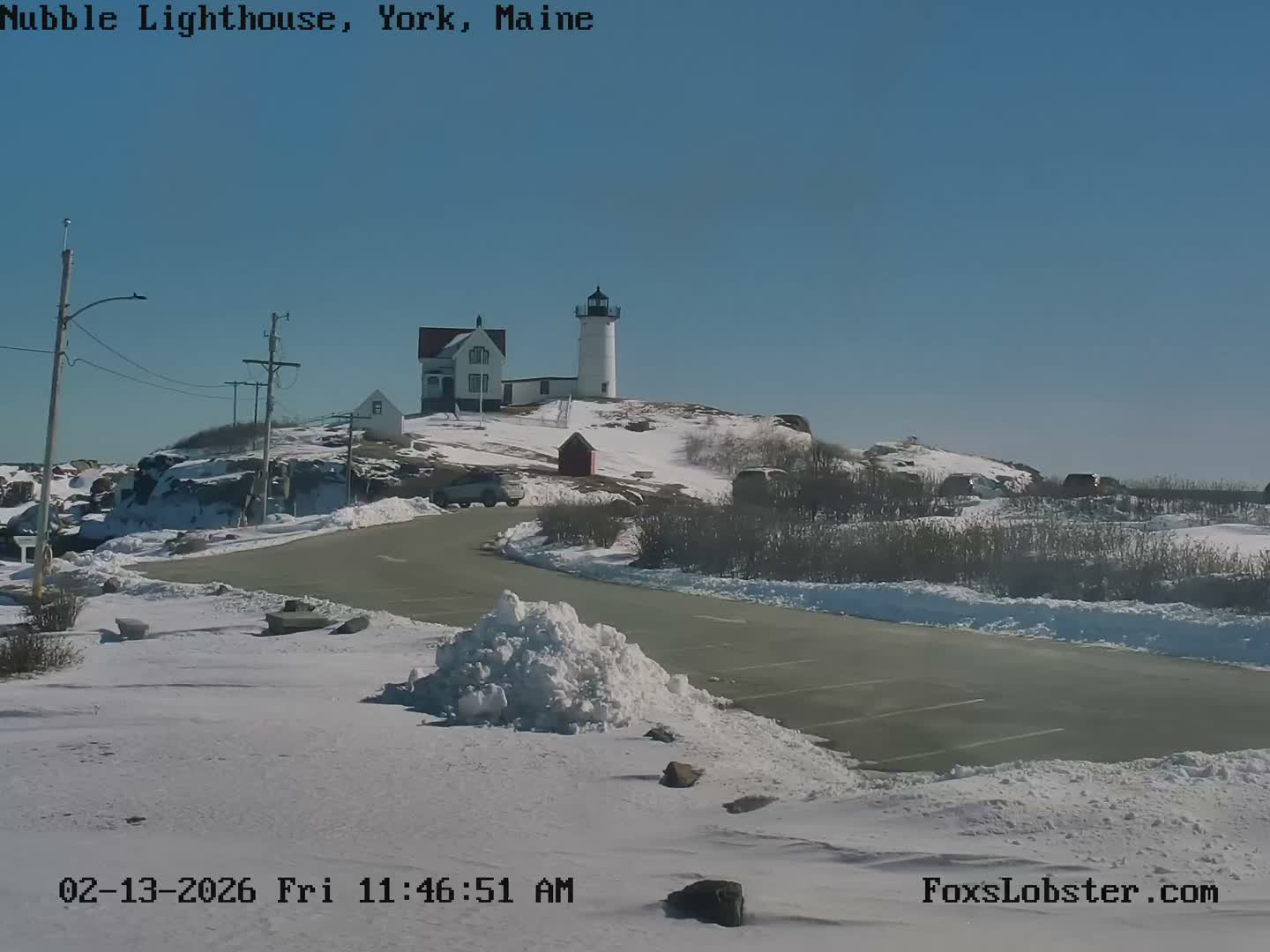 Nubble Lighthouse View Live Cam - York, Maine USA