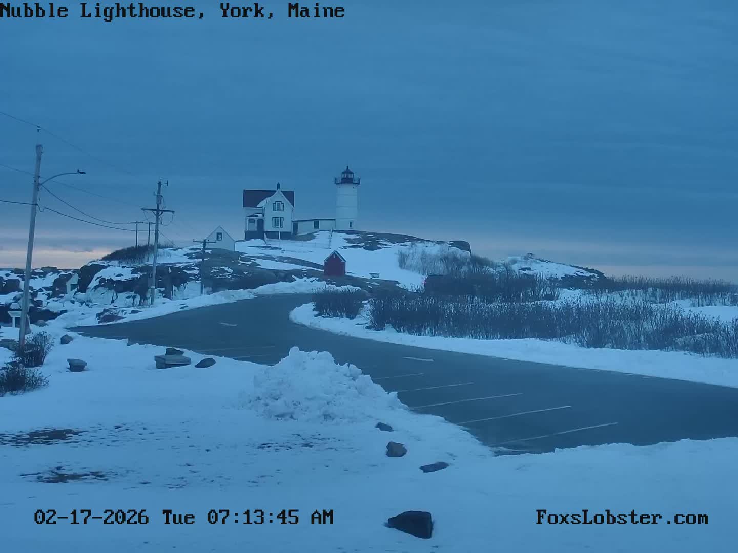 Nubble Lighthouse View Live Cam - York, Maine USA