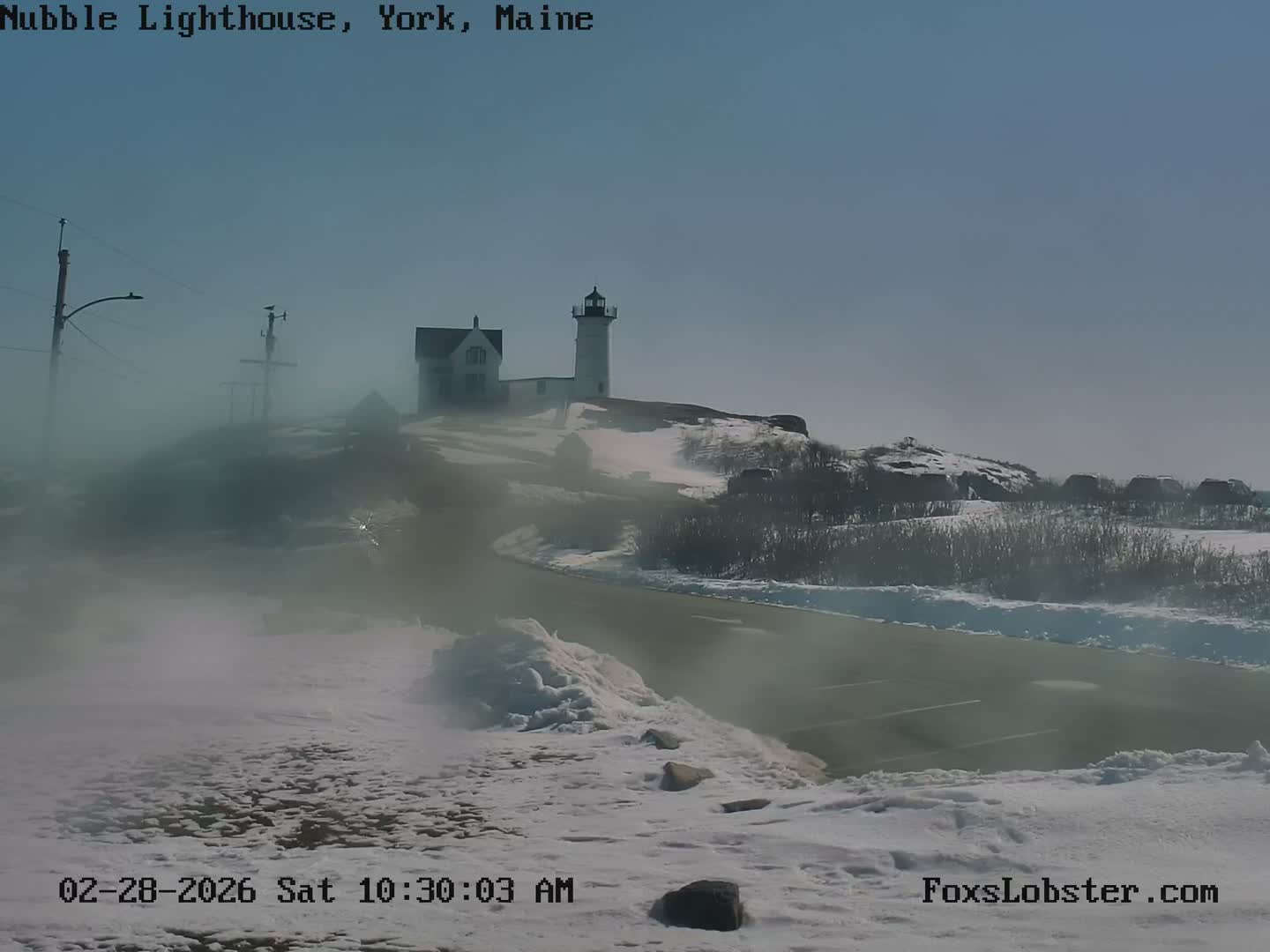 Nubble Lighthouse View Live Cam - York, Maine USA